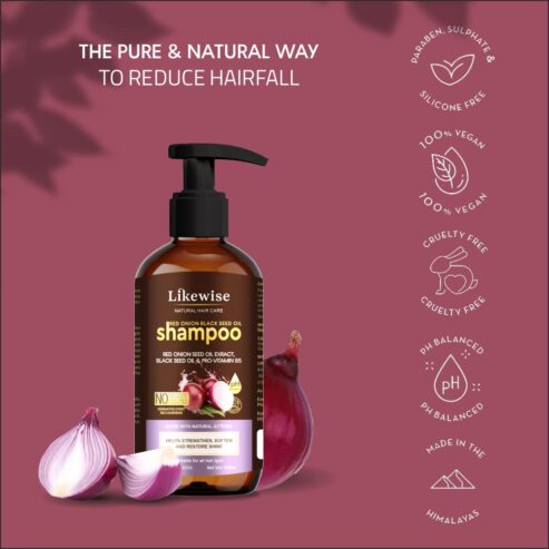 Likewise Onion Shampoo for Hair Growth and Hair Fall Control